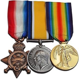 WW1 Military Medals Trio 1914-15 Star British War Medal & Victory Medal Full Size Reproduction
